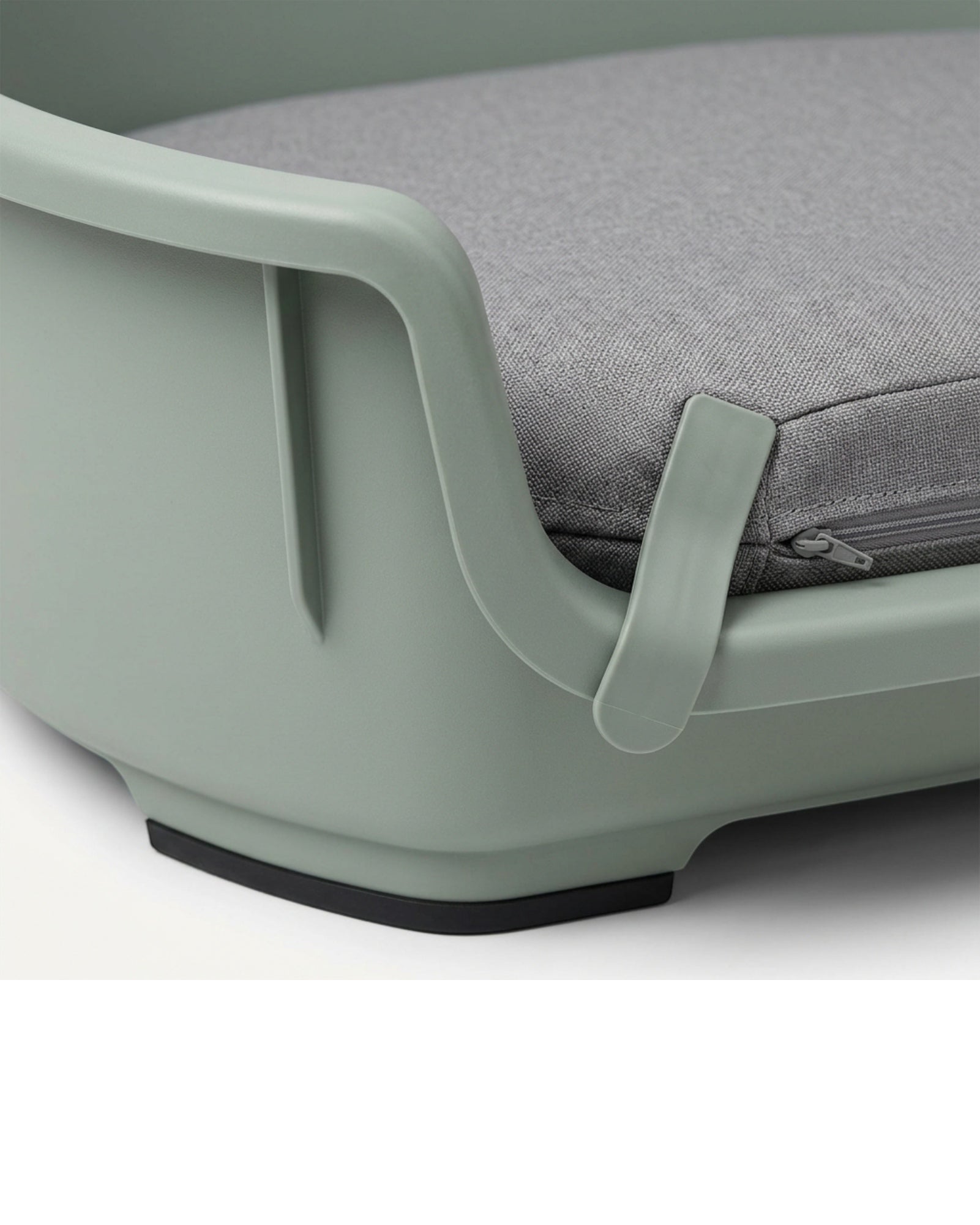 Ypvkd Large Molded Polypropylene Shell Dog Bed Sage Gray 110 cm - Detail view