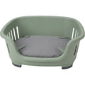 Ypvkd Large Molded Polypropylene Shell Dog Bed Sage Gray 110 cm - Product view