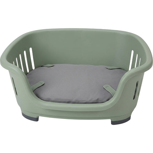 Ypvkd Large Molded Polypropylene Shell Dog Bed Sage Gray 110 cm - Product view